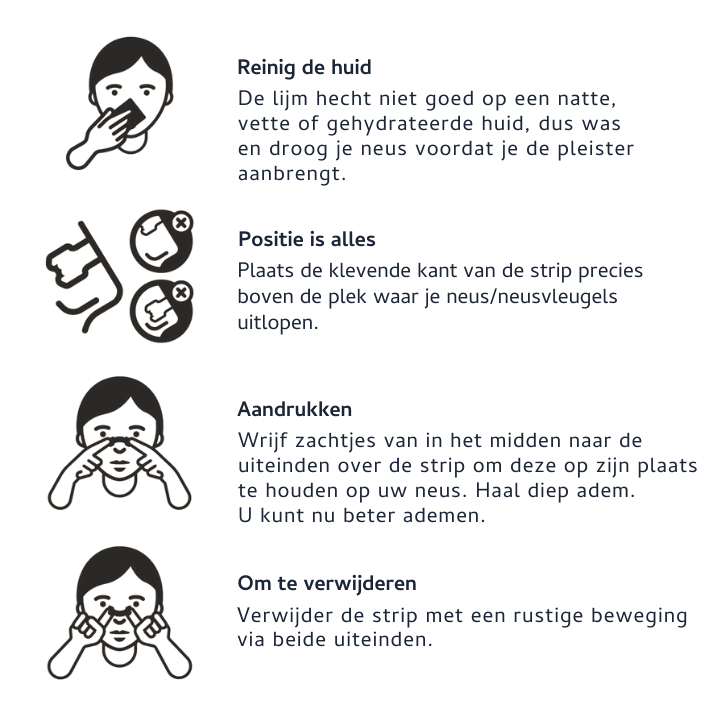 Neusstrips – Voor diepe slaap & topprestaties tijdens sport